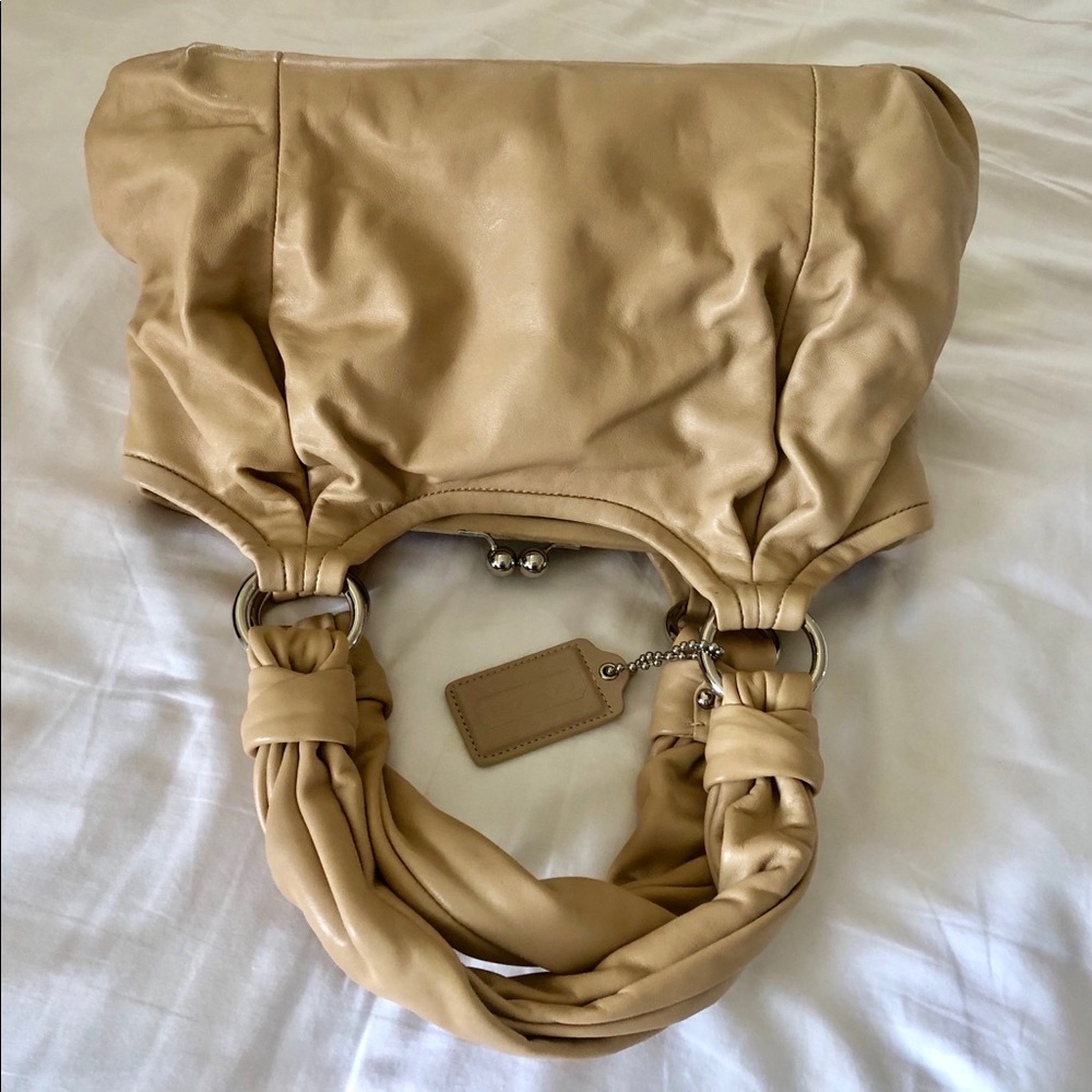 Coach Kissel satchel cowhide leather